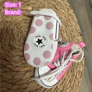Baby Pink Polka Dot Kids Shoes
